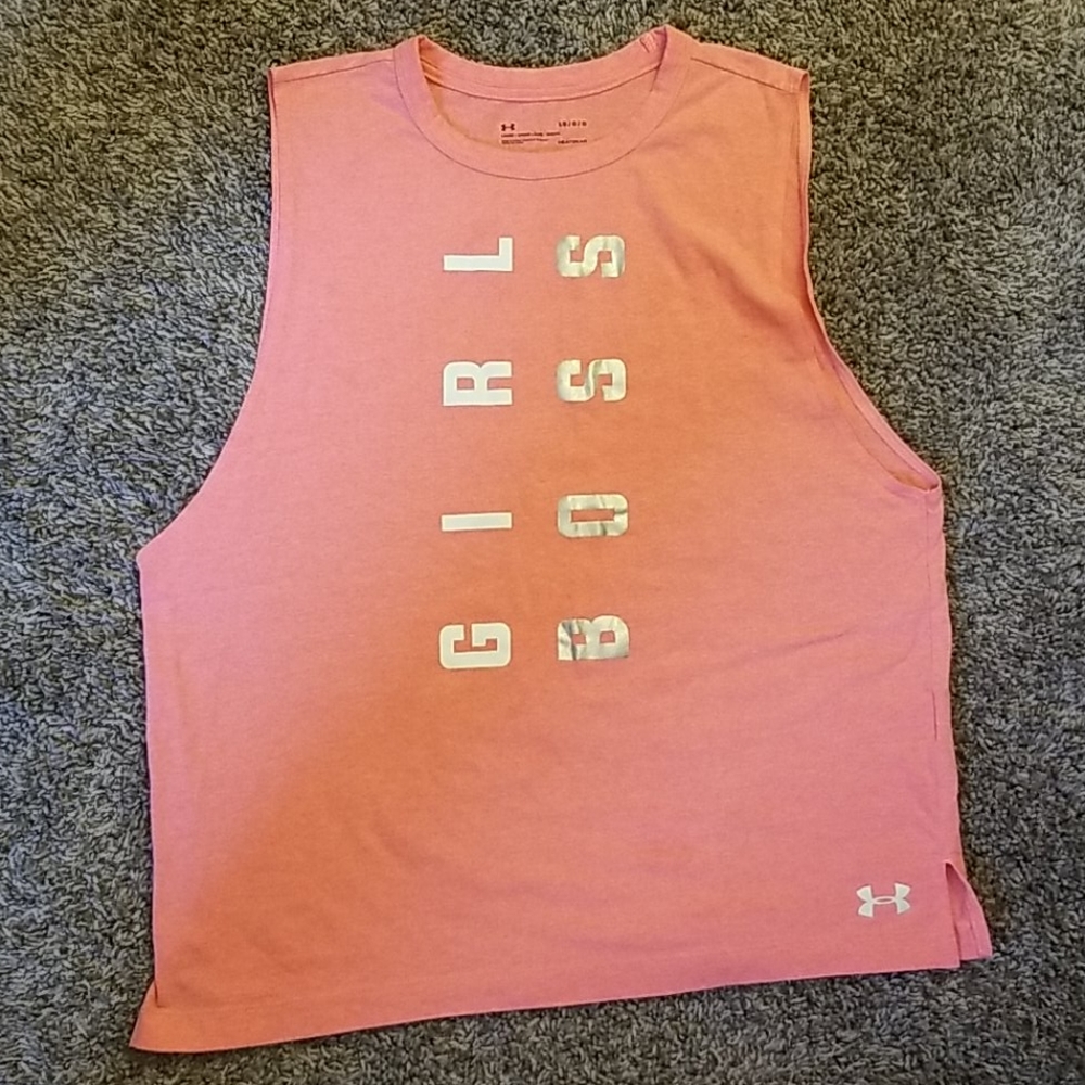 Under Armour women's muscle tee, size L